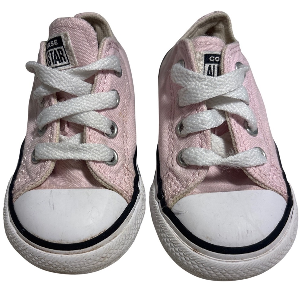 Converse Chuck Taylor All Star Low Top Pink Canvas Infant Sneakers Size 5 US